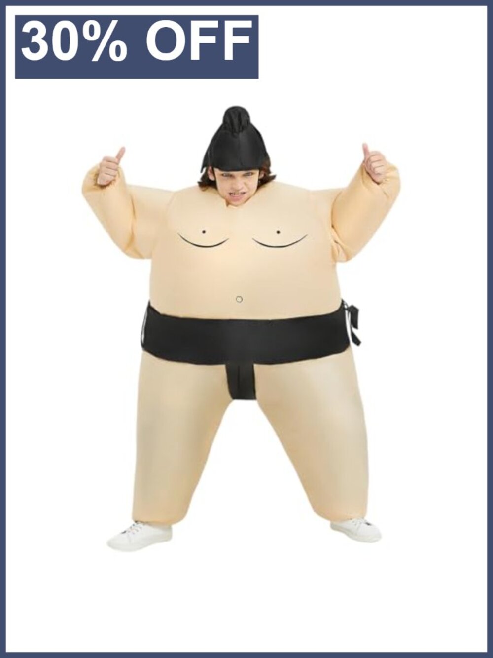 Inflatable Sumo Wrestling Costume Adult Blow Up Halloween Suit